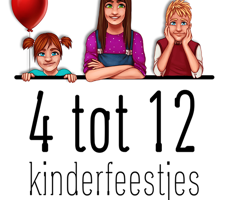 goedkope kinderfeestjes van 4 tot 12 jaar